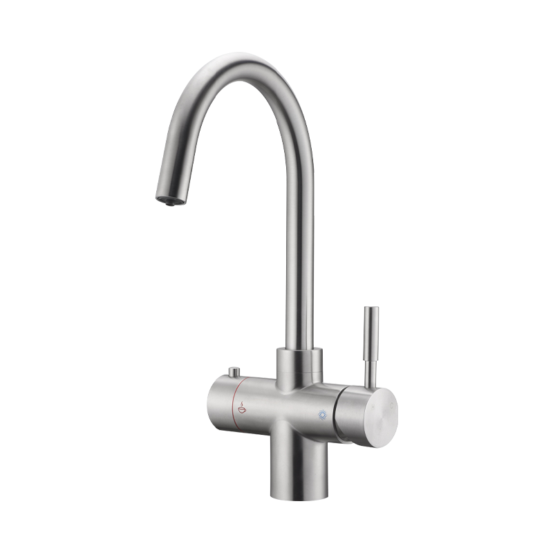 Home Polish Stainless Steel All-in-One Round Manual Faucet