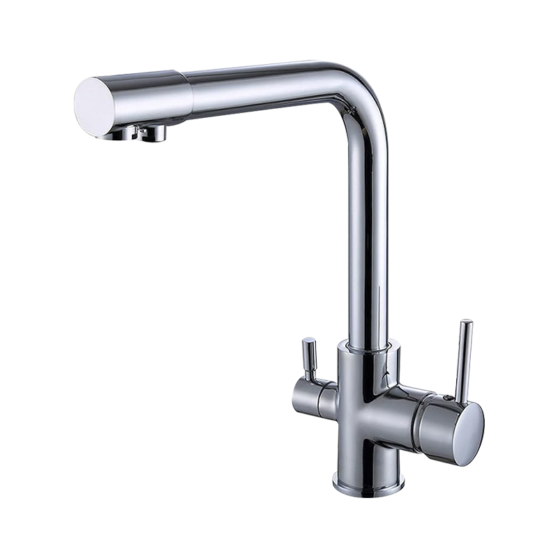 Opisina na hindi kinakalawang na asero all-in-one corner manual faucet